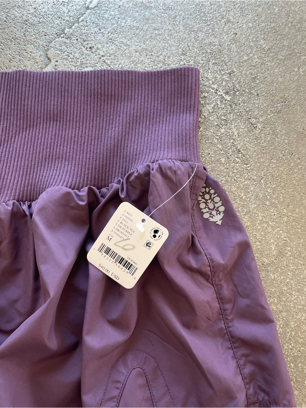 Free People Carpe Diem Purple Flow Shorts - Picture 4 of 7